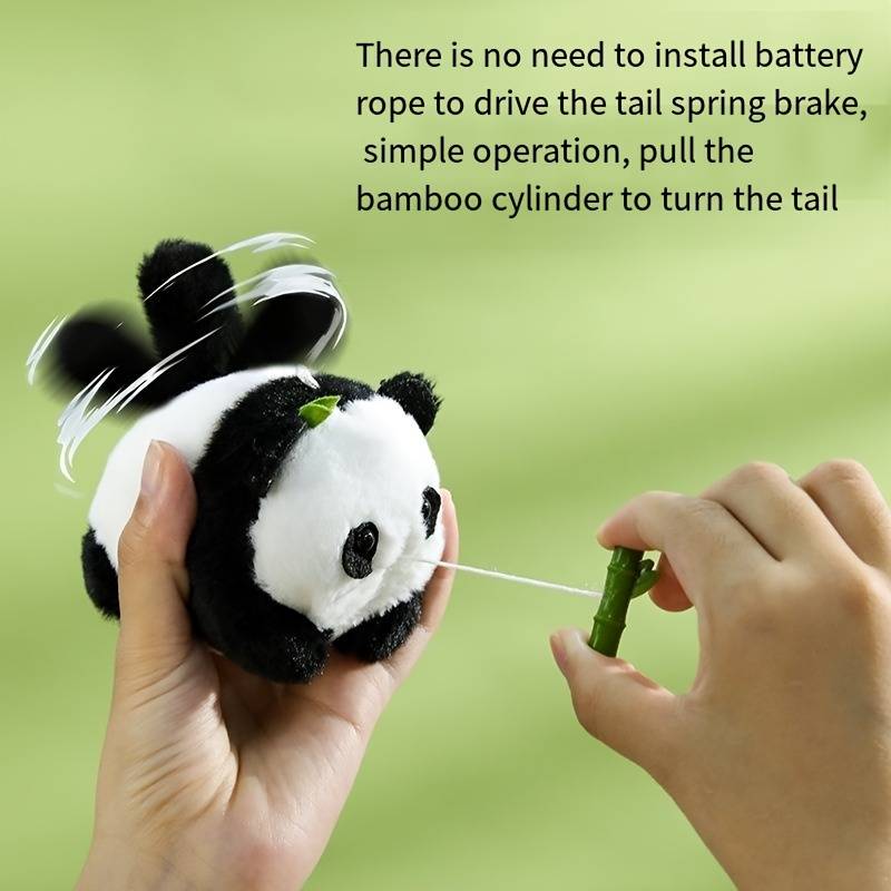 Wagging Tail Panda Keychain
