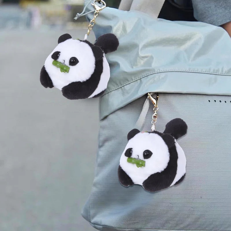 Wagging Tail Panda Keychain
