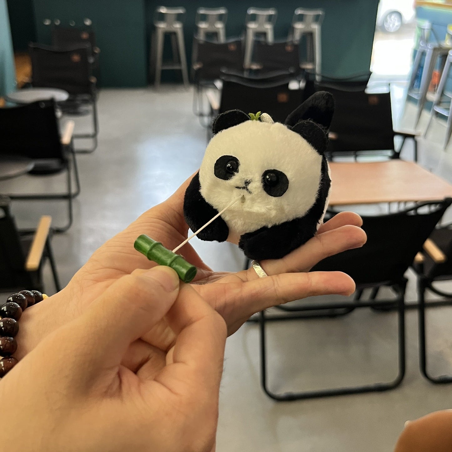 Wagging Tail Panda Keychain