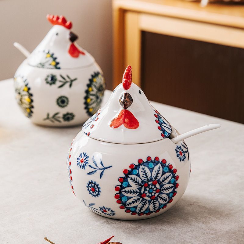 Chicken Shape Ceramic Jar