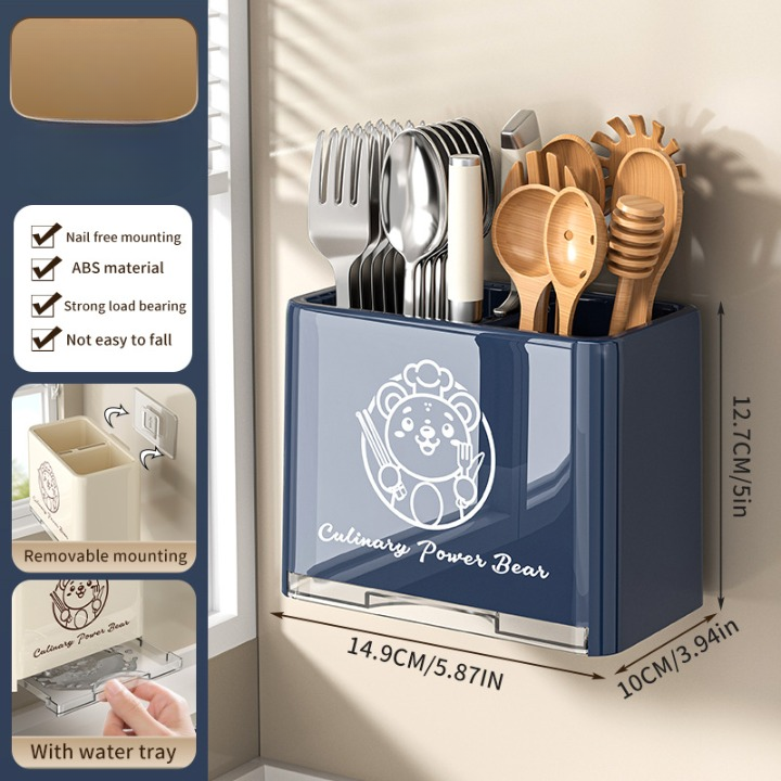 Wall Mounted Cutlery Holder