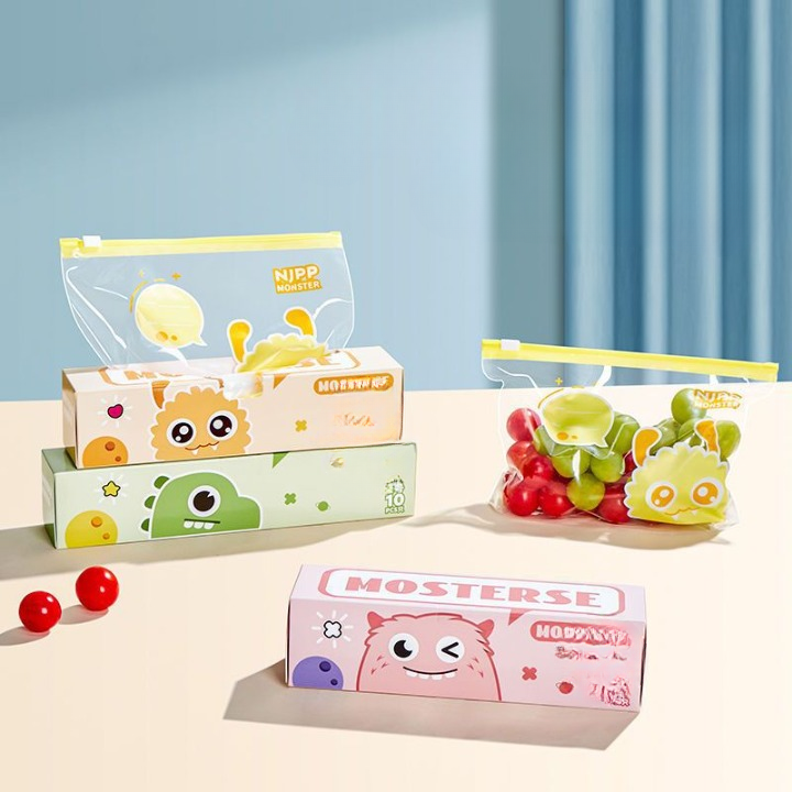 Zipper Lock Bags (40 Pcs Medium + 15 Pcs Large)