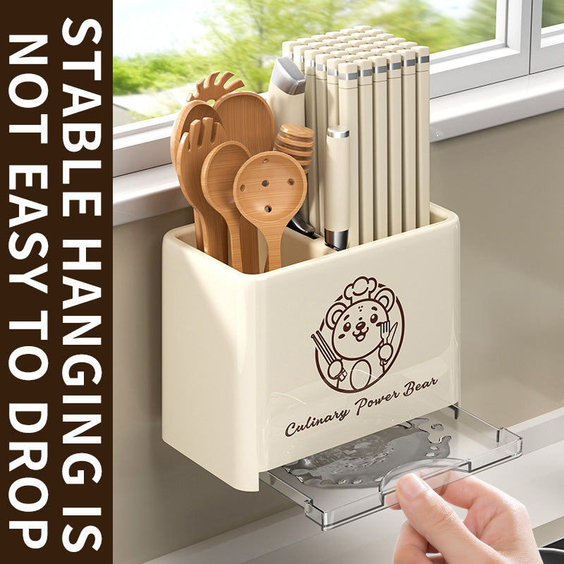 Wall Mounted Cutlery Holder