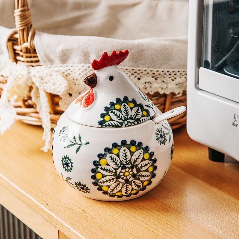 Chicken Shape Ceramic Jar