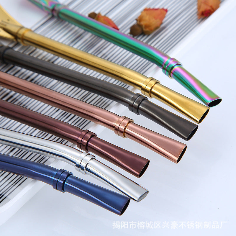 2 in 1 Stainless Steel Drinking Straw