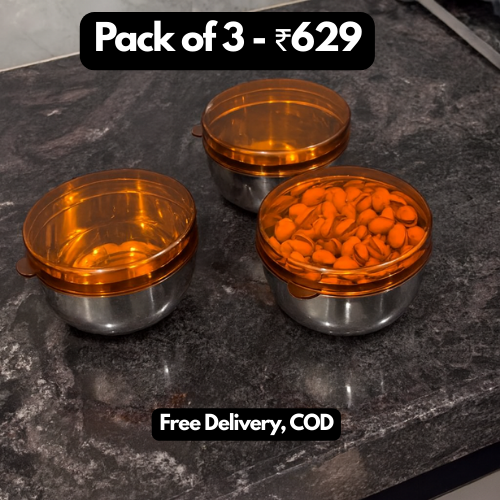 Clear top Steel Containers