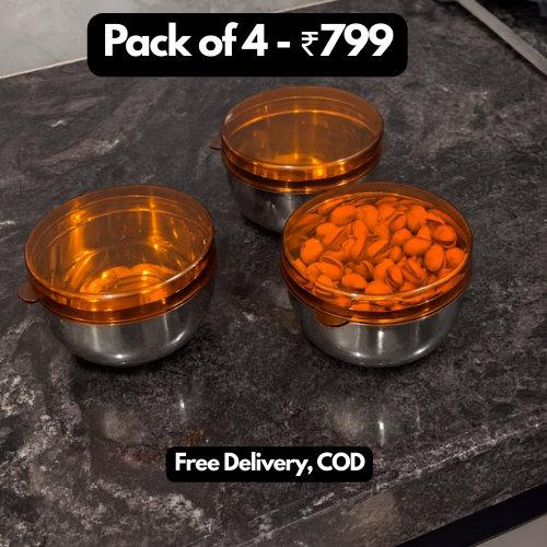 Clear top Steel Containers