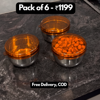 Clear top Steel Containers