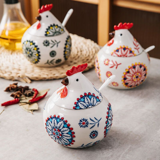 Chicken Shape Ceramic Jar