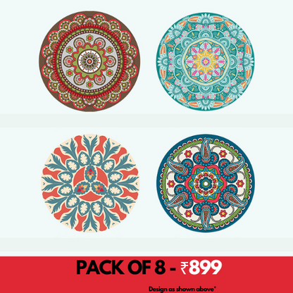 Silicone Coasters (Pack of 4,8)