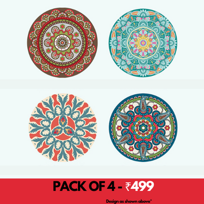 Silicone Coasters (Pack of 4,8)