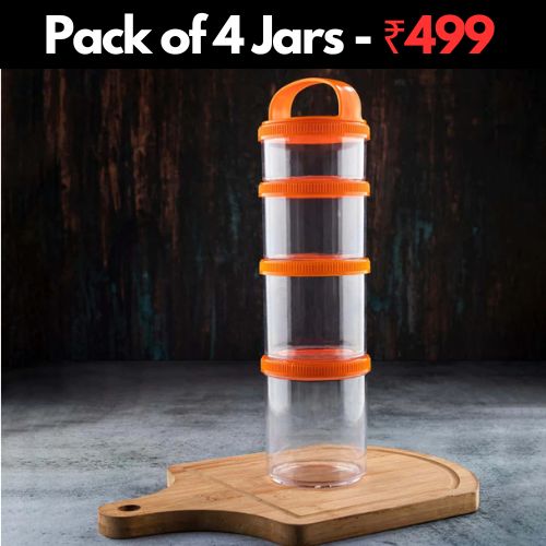 Stackable Jars (4 Jars)