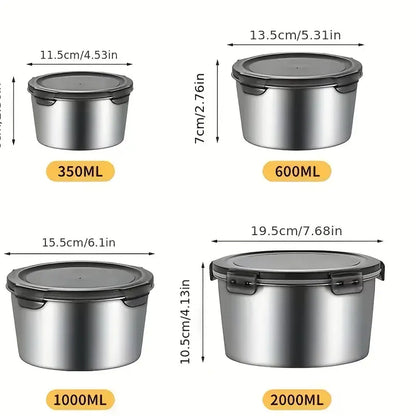 304 Stainless Steel Food Storage Boxes