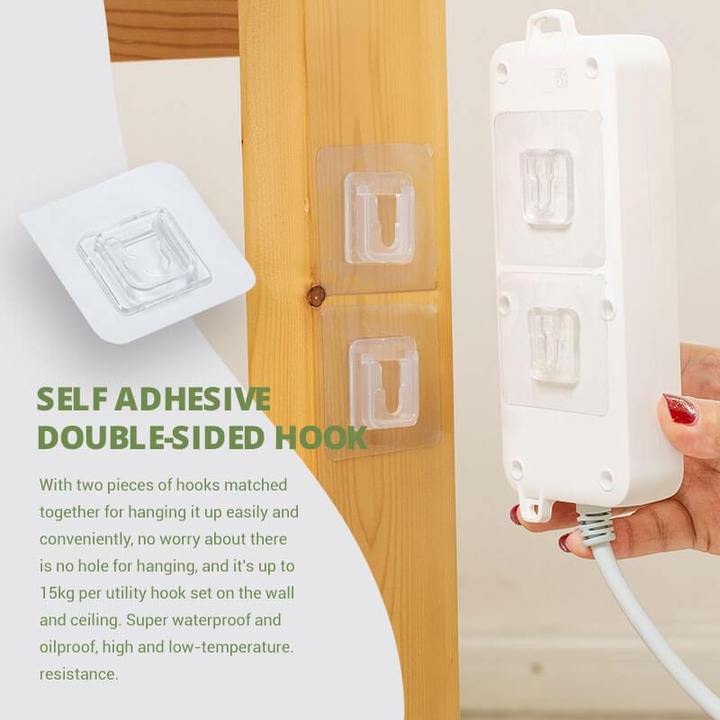 Premium Double Sided Wall Adhesive Hooks