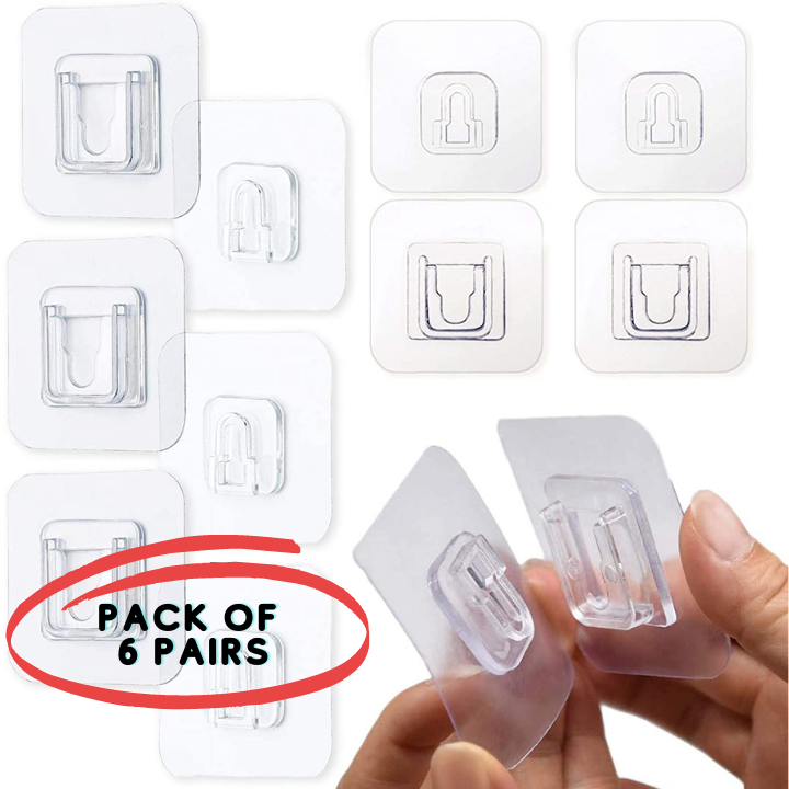 Premium Double Sided Wall Adhesive Hooks