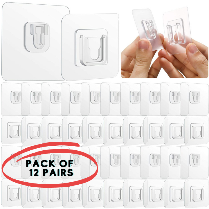 Premium Double Sided Wall Adhesive Hooks