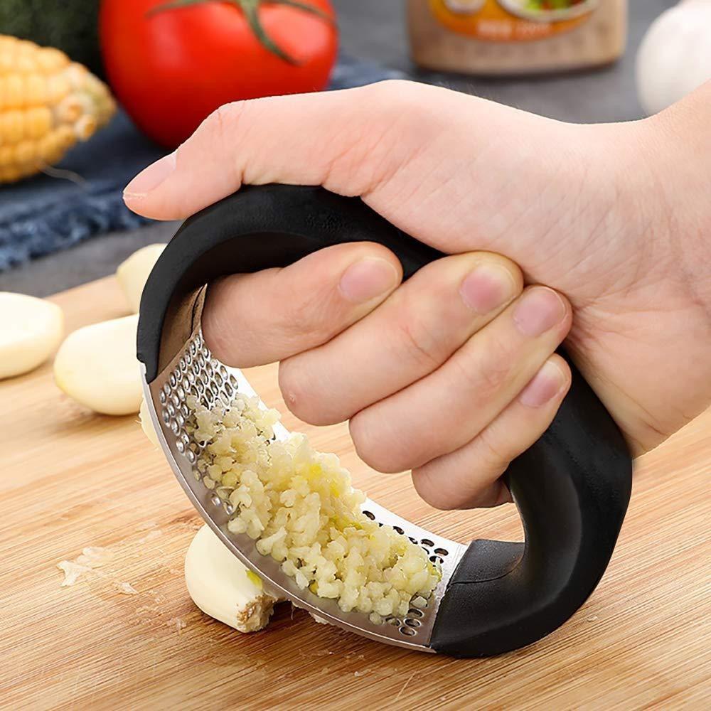 Stainless Steel Garlic Crusher